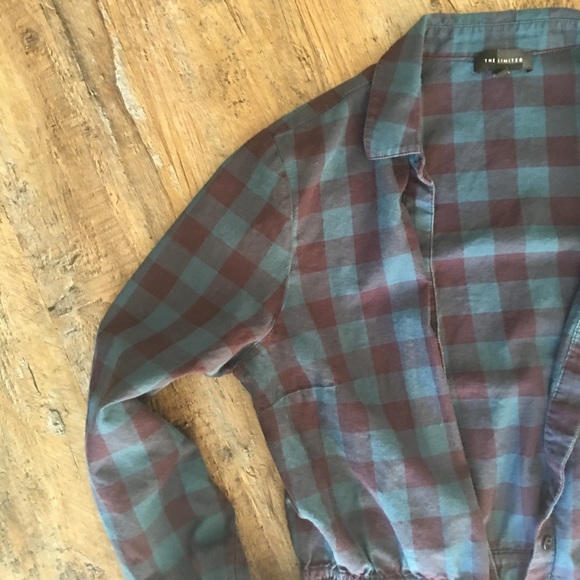 🍁 Blue buffalo plaid shirt dress! - Picture 4 of 7